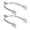 Pilipane Horse Spurs, Zinc Alloy, English Style, Rotating Copper Rowel, Red, Set of 2 view 1
