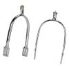 Pilipane Horse Spurs, Zinc Alloy, English Style, Rotating Copper Rowel, Red, Set of 2 view 2