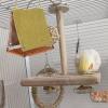 Bird Hammock and Hut, Rattan-Look, Scratch-Resistant view 3