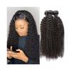 Kinky Curly Natural Black Remy Human Hair Extensions, 1/3/4 Bundles, 28 in view 1
