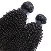 Kinky Curly Natural Black Remy Human Hair Extensions, 1/3/4 Bundles, 28 in view 3