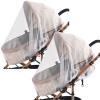 Stroller Mosquito Net | Baby Playpen Cover | 2-Pack Full-Coverage Breathable Lightweight Sun Protection view 1