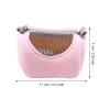 Breathable Small Pet Carrier Travel Bag for Hamsters and Reptiles, Pink view 3