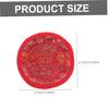 Handmade Red Cotton Buddhist Singing Bowl Cushion view 2