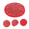 Handmade Red Cotton Buddhist Singing Bowl Cushion view 3