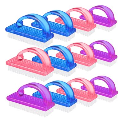 JECOMPRIS 12-Pack Nail Brushes with Handles
