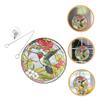 Round Acrylic Sun Catcher Pendant with Artistic Design view 2