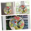 Round Acrylic Sun Catcher Pendant with Artistic Design view 4