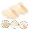 WRITWAA 3 Sets of Silicone Scalp Massage Brushes, Shampoo Brushes and Hair Washers, 6 Pieces view 3