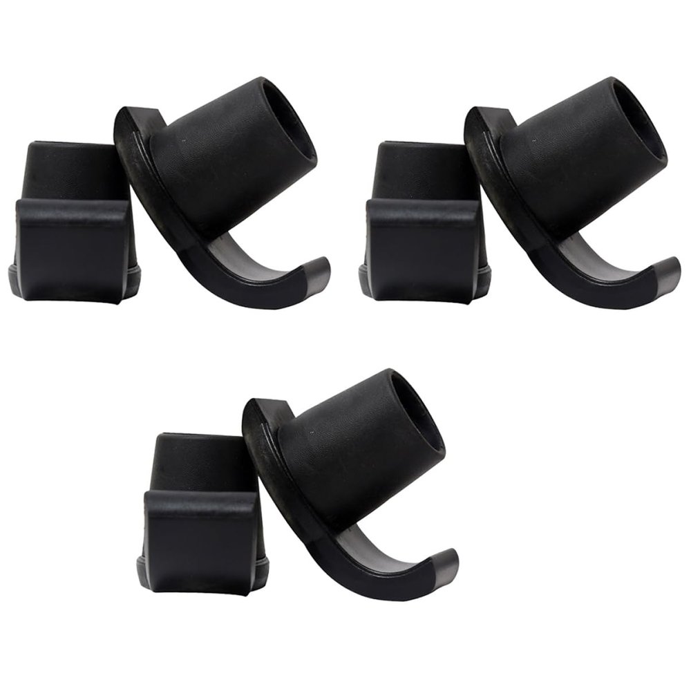 Plastic Walker Ski Gliders, Black, Lightweight
