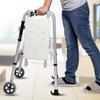 Plastic Walker Ski Gliders, Black, Lightweight view 4