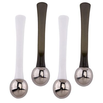 4-Piece Eye Cream Applicator Set, Zinc Alloy, White