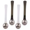 4-Piece Eye Cream Applicator Set, Zinc Alloy, White view 1