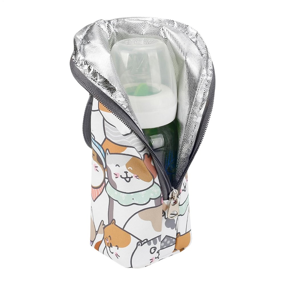 Portable Insulated Baby Bottle Bag with Strap