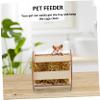 ERINGOGO 2-Piece Wooden Rabbit Feeder view 2