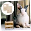 ERINGOGO 2-Piece Wooden Rabbit Feeder view 3