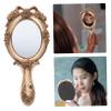 BESTYASH Vintage Hand Mirror and Compact, Embossed, Gold-Tone, Lightweight view 3