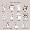 Personalized Wooden Baby Keepsake Box, Birth Gift, Woodland Animals, Engraved Birth Details (L: 40 x 30 x 23 cm, Cat) view 4