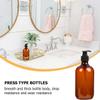 DEARMAMY 4-Pack 500 ml Brown PET Travel Pump Bottles view 3