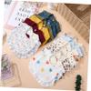 Veemoon 12-Piece Soft Cotton Muslin Bibs for Newborns view 4