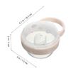 Hemobllo Pacifier Case for On the Go, PP Pacifier Box with Hook, Dustproof Storage Case for Babies view 2
