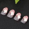 Creative Nail Stickers for Girls, 24-Piece Plastic, Pink view 2