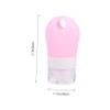 WRITWAA 4-Piece 38 mL Silicone Travel Bottles, Refillable, BPA-Free and Leakproof view 2