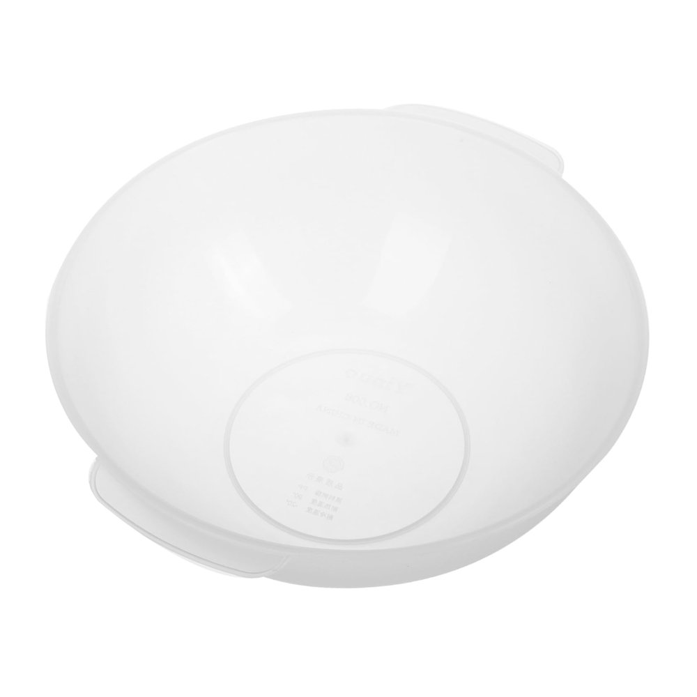 Round Transparent Plastic Wash Basin with Handle, 21 cm