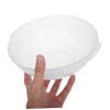 Round Transparent Plastic Wash Basin with Handle, 21 cm view 3
