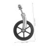 ERINGOGO Wheelchair Front Wheel Complete Set with Bearing, Fork and Bracket view 2