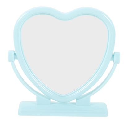 PACKOVE Heart-Shaped Double-Sided Tabletop Makeup Mirror