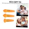 Christmas Gift Ideas, 3-Piece Makeup Sponge Sticks, Orange view 4
