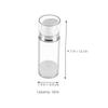 minkissy 4-Pack Empty Refillable Lotion Bottles, Cosmetic Travel Foundation Containers, PP Airless Pump Bottles, Transparent view 2