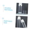 minkissy 4-Pack Empty Refillable Lotion Bottles, Cosmetic Travel Foundation Containers, PP Airless Pump Bottles, Transparent view 3