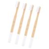 SHERCHPRY 4-Piece Bamboo Toothbrush Set for Adults, Biodegradable Travel and Home Toothbrushes view 1