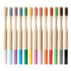 SHERCHPRY 4-Piece Bamboo Toothbrush Set for Adults, Biodegradable Travel and Home Toothbrushes view 2