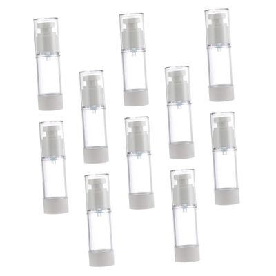 SHERCHPRY 30 mL Refillable Cosmetic Vacuum Bottle, Fine Mist, White
