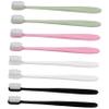 Vaguelly Toothbrush Set, 8 Count, with Soft Plastic Bristles for Sensitive Gums and Teeth, Includes Tongue Cleaner view 1