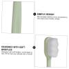 Vaguelly Toothbrush Set, 8 Count, with Soft Plastic Bristles for Sensitive Gums and Teeth, Includes Tongue Cleaner view 3