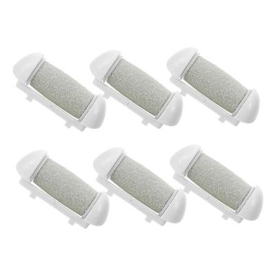 Happyyami Plastic Replacement Rollers for Electric Foot Files, 6-Pack