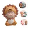 Yellow Resin Cake Ornament with Child Design view 3