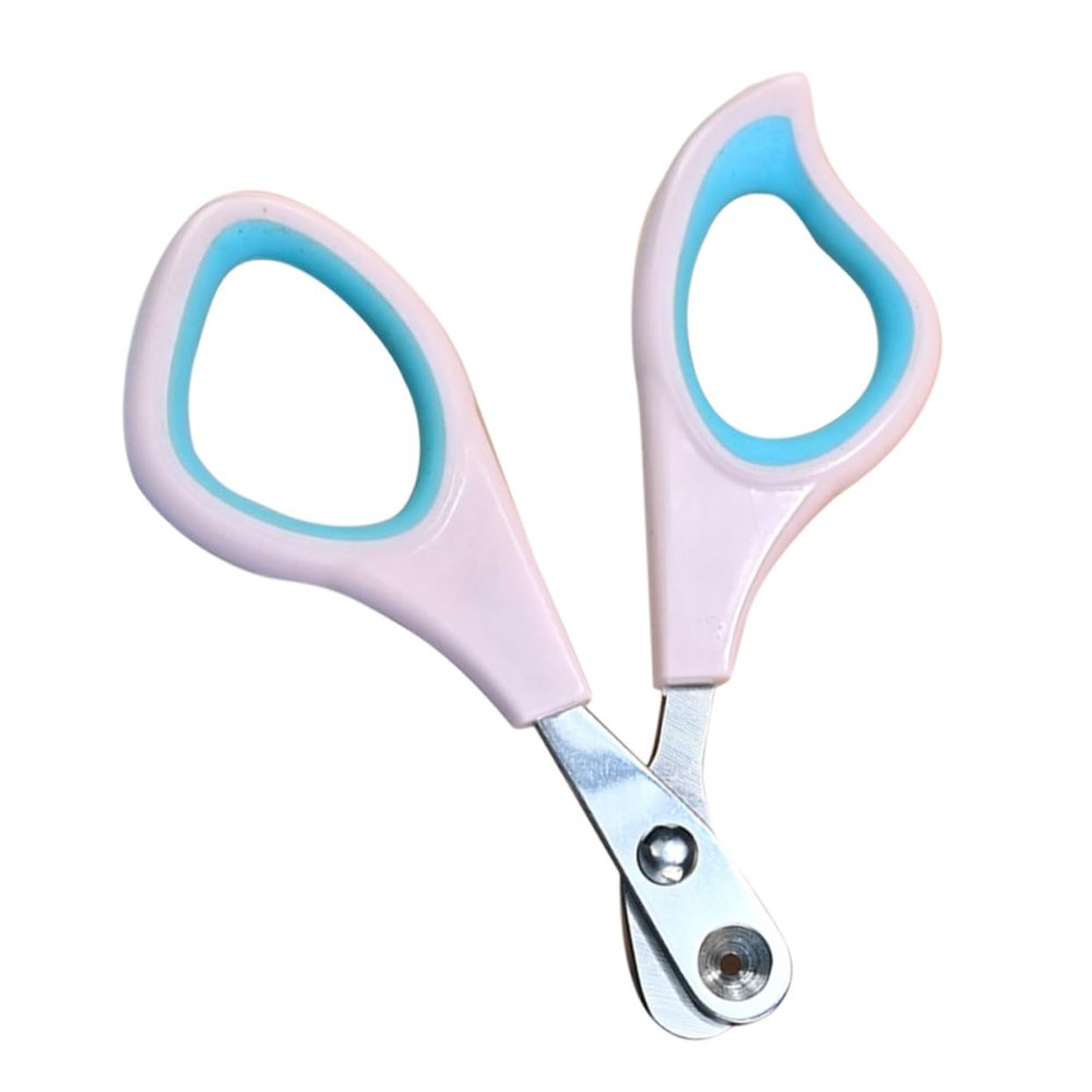 Toyvian Nail Clippers for Dogs and Cats, Pink Ergonomic Plastic Handle