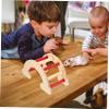 ibasenice Hamster Climbing Ladder with Wooden House view 4