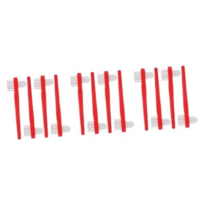 DEARMAMY 3 Sets Denture Cleaning Brushes, Portable Travel Brushes, 4 Pieces per Set