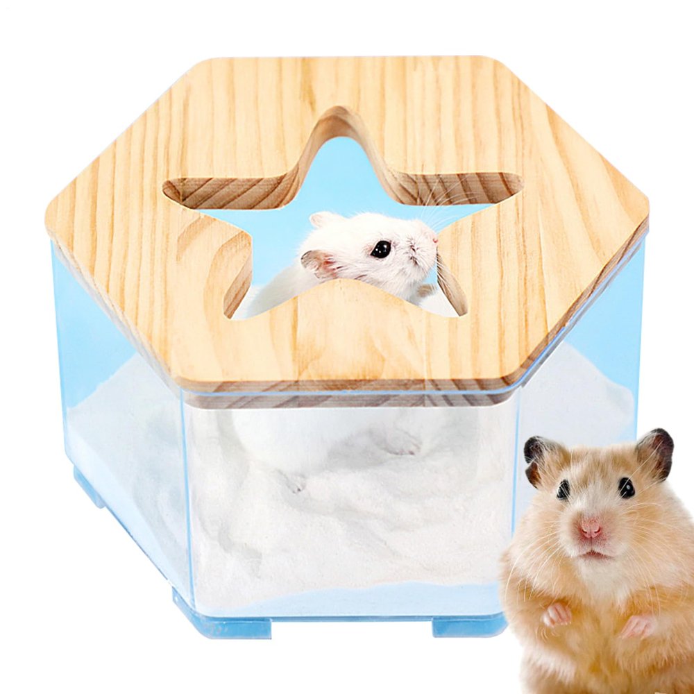 Gerbil Shower Box, Transparent Hamster Potty