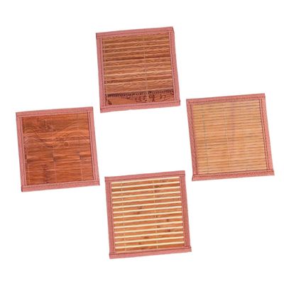 Abaodam 4-Piece Hamster Cooling Mats, Bamboo Sleeping Pads for Small Pets, Odorless and Safe
