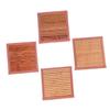 Abaodam 4-Piece Hamster Cooling Mats, Bamboo Sleeping Pads for Small Pets, Odorless and Safe view 1
