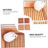 Abaodam 4-Piece Hamster Cooling Mats, Bamboo Sleeping Pads for Small Pets, Odorless and Safe view 4