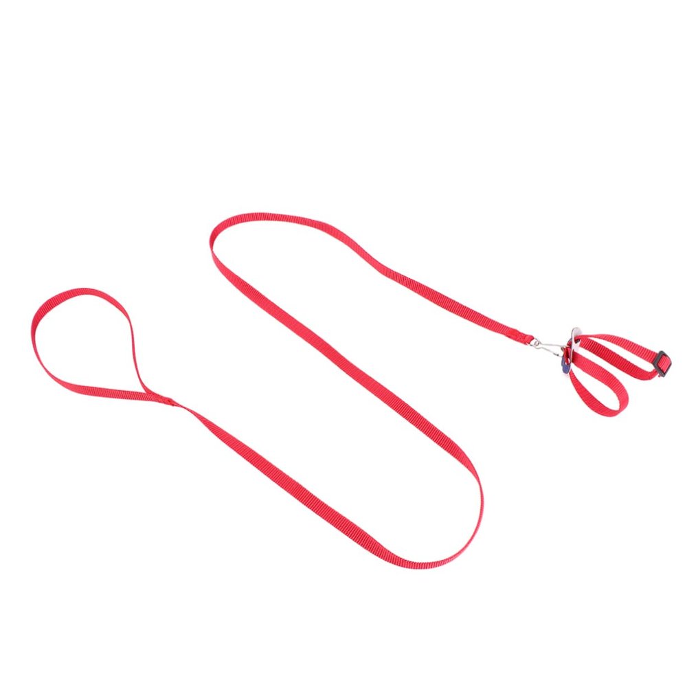 Toyvian Adjustable Pet Leash for Birds, Hamsters, Turtles, and Lizards, Red