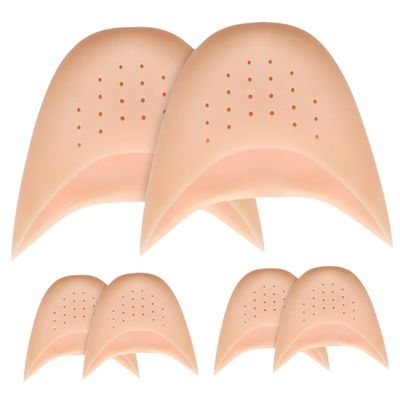 6-Piece SEBS Toe Protection Set, Flexible and Reusable, Beige